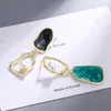 스터드 귀걸이 Morivovog 925 스털링 실버 비대칭 진주 여성용 빅 롱 과장 Creative Boho Earring Designer Jewelry