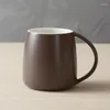 Кружки керамические водопроводные чашки с творческим завтраком кофейная кружка кофейная кружка с ручкой пары офиса матовая чашка молока