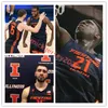 James Basketball Illinois Fighting Illini Basketball Jersey Custom Stitched Jayden Epps Luke Goode Brandon Lieb RJ Melendez Ty Rodgers Paxton Warden