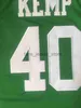 Ed NCAA Mens Vintage Basketball College Shawn 40 Kemp Concord Jersey High School Jerseys Green Shirts S-2xl