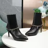 Boots du design de luxe Louiseity Fashion Women Business Business Decoration Elegant Decoration hivernale Snoi chaude sans glissement High Heel Knight Tassel Casual Cascs Boots VIUTONITY 07-016