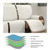Stol t￤cker vattent￤t lutande soffa slipcover 3 -sits ￥terkommande t￤ckning med konsol reversibel soffa f￶r vardagsrumsdelning