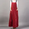 Casual Dresses Autumn Ankomst Original Stor storlek Kvinnors rutiga s￶mmar Rems lappt￤cke Personlighet R￶d l￶s modevattenkl￤nning