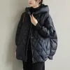 Damesgeul Lagen 2022 Koreaanse stijl Vrouwen omlaag jas korte jas losse warme herfst winter wilde casual bovenkleding hoogwaardige manteau