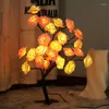 Bordslampor LED -lampa Rose Flower Tree Lights USB Fairy Night Light for Home Party Xmas julbr￶llop sovrum dekoration