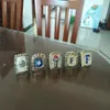 5pcs University of Florida Herrenschiff Ring Ring Set Sportschmuck Fans Set Ringlegierung Mann Diamond Letter28844151903