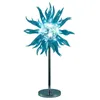 Floor Lamps Luxury LED Light Nordic Hand Blown Glass Blue Standing For Bedroom Bedside Living Room Decor