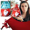 زينة عيد الميلاد 44 × 57 سم أكياس الرباط Merry Santa Claus هدية البضائع الكبيرة Cookies Bag Bagging 02