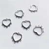 Charms 90st Hollow Heart Shape Pendants smycken som gör DIY Herrfamiljsarmband Handgjorda hantverk Tillbehör