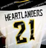 College Hockey Wears Nik1 2021-22 Iowa Heartlanders New Jersey Custom Men Women Youth Home Awany White Gray All Stitched High Quality Jerseys