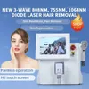 Itens de beleza 2000w 808nm Platinum Diodo Máquina de remoção de cabelo de cabelo ICE 755 808 1064 Remoção a laser remevele