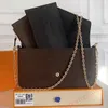 مصمم حقائب المرأة محفظة حقيبة اليد على سلسلة منقوشة WOC Crossbody Louiseitys Handbag Viutonitys