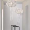 Pendant Lamps Jellyfish Crystal American Luxury Lights Fixture European French Shining Art Deco Hanging Drop Light