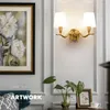 Lampa ścienna American Modern Style Wewnętrzne oprawy wewnętrzne objazdy wewnętrzne wszystkie brązowe poroża dekoracyjne światła do sypialni