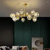 Lustres Moderne LED Plafonniers Cristal Salon Or Rose Lustre Décoration Chambre Luminaires