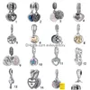 Charms European Family Tree of Life Craft Beads Big Hole Loose Spacer Crystal Heart Pendant For Armband Halsband Fashion Jewelry Dr DH6IP