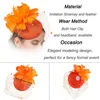 Headpieces Brud Mesh Fascinators For Women EleGannt Hair Acccessories slöjor Party Hat Fancy Feather Flower Headpiece Wedding Net Headwear