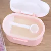 Storage Bottles Household Milk Powder Box Portable Plastic Case Cup Rice Bottle Food With Spoon