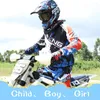 Motorcycle Apparel Motocross Jersey And Pants Child Children's Clothing Big Boy Girl Kid Student Racing Suit Gear Set Breathable Moto