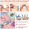 Keychains 160 PCS Sublimation Ornament Blanks Blank MDF Double-Side Keychain Boards DIY Supplies