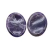 Natural Gemstone 35x45mm Worry Pocket Stone Thumb Gemstones Crystal Massage Chakra Worry Stones