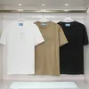 Luxury Mens Designer T Shirt Black White Khaki Embroidered letter printing cotton short sleeves selling high-end brand clothing S-3XL