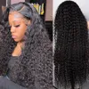 Perucas de renda 13x4 onda de água frontal cachear para mulheres negras bob 30 4 polegadas HD Human Human Wet and Wavy Loose Deep Frontal 221212