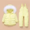 Kledingsets Jaar Overalls For Kids Toddler Baby Girl Boy Deskleding Children Coat Pant Set Hooded Parka