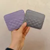 Designer Women's Purse one-piece sheepskin Ringer Bag vintage checked leather mini bank card bag ultra-thin