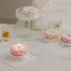 Candele a forma di fiori Scene creativa che imposta candele artigianali Cena a lume di candela per la riduzione e rilassamento di stress da fragranza