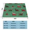 Blankets Christmas Sledges Duchshunds Snowflakes Blanket Cover Dog Lover Fleece Throw Home Couch Decoration Soft Warm Bedspreads