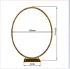 Party Decoration 5st/Lot 10st/Lot Wedding Table Centerpiece Golden Metal Arch Circle Ring