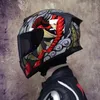 Мотоциклетные шлемы шлемы мужские и женские любители двойных линз, персонализированные для езды на уличных автомобилях на протяжении всего года