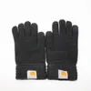 Перчатки Carhart, роскошные ветрозащитные теплые перчатки высшего качества, эластичные перчатки с длинными пальцами, теплые перчатки для езды на велосипеде, модные женские и мужские зимние теплые вязаные шерстяные уличные перчатки