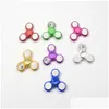 Spinning Top LED -licht Coolste veranderende fidget spinners vinger speelgoed Kids Toys Change Patroon met regenboog omhoog Hand Spinner Drop Dhq7c