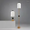 Masa lambaları Postmodern Minimalist İskandinav Stili Model Odası Yatak Odası Çalışma Çin Lamba Tavan Yemek Cam Zemin