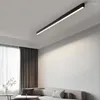 Plafondlampen binnen LED -lamp met bewegingssensor Minimalistische lange strip slaapkamer eetkamer achtergrond muur