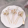 Kopfschmuck 3 Teile/los Frauen Hochzeit Haarschmuck Braut Pin Blätter Strass Tiara Clips Kristall Zubehör