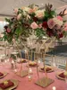 Party Decoration 10PCS Style Flower Rack Gold Arch Stand Road Lead Wedding Centerpiece For Event