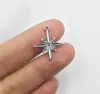 Charms Eruifa 10pcs 16mm Cute Six-pointed Star With Stone Zinc Alloy Pendant Jewelry DIY Necklace Bracelet Earrings 2 Colors