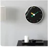 Horloges murales 12 en horloge minimaliste moderne verre rond silencieux simple face alimenté par batterie poinçon gratuit décor à la maison Zegar