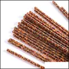 Drinking Straws 9X2.75Inch Plastic Brown Leopard Sts Fashion Printing Straight St Reusable Restaurant And Bar Supplies Paf14357 Drop Otmd0