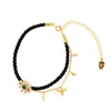 Charm Bracelets Fashion Jewelry Gold Color Flower Animal Pendant Bangle For Women Vintage Rope Chain Gifts Girls