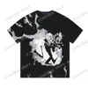 Xinxinbuy Men Designer Tee T Shirt Paris Music Phithing Pattern Bawełni