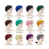 Czapki do czapki/czaszki 12 kolorów Kobiet dziewczyna krzyżowa czapka turban czysty czapkę czapka rozciąganie na nakrycia głowy Akcesoria do włosów upuść zależność dhhvw