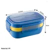 Dijksiesets 190 ml draagbare 3 lagen gezonde lunchbox container magnetron oven bento dozen met bestek lunchbox