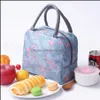 Borse cosmetiche Pranzo Oxford Scatola termica Insated Tote Borsa termica Bento Pouch Contenitore Scuola Conservazione degli alimenti 14 Stili Drop Delivery Heal Dhodv