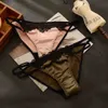 Designerskie majtki seksowne błyszczące - podwójne - paski rozszerzone szorty z regulowanymi topami