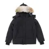 Piumino da uomo Parka Cappotto da giacca di alta qualità Vera pelliccia di lupo grande Cappotto canadese Wyndham Stile moda casual invernale