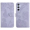 Butterfly Flower Leather Wallet Falls för Samsung A04E A54 5G A34 5G Huawei Honor 80 SE Oppo Realme 10 4G Pro Plus Hand Feeling LA2452505